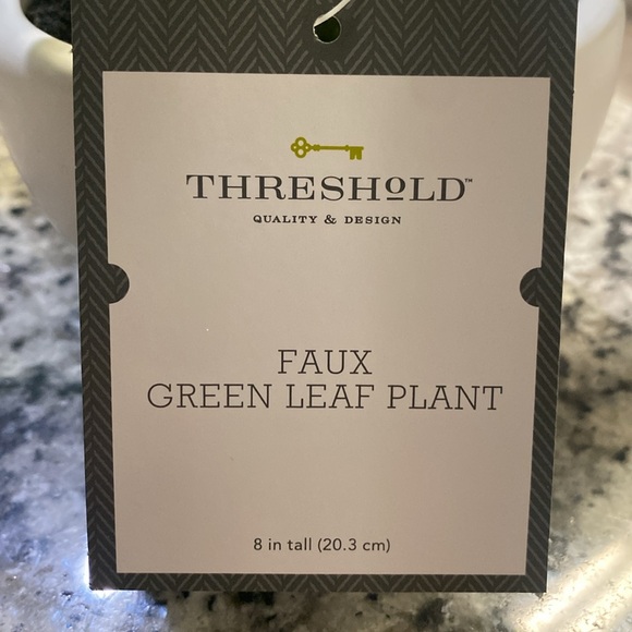 Bundle of 4 Threshold Faux Green Leaf Plants - Picture 3 of 7